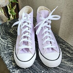 Converse Light Purple High-Top Sneakers